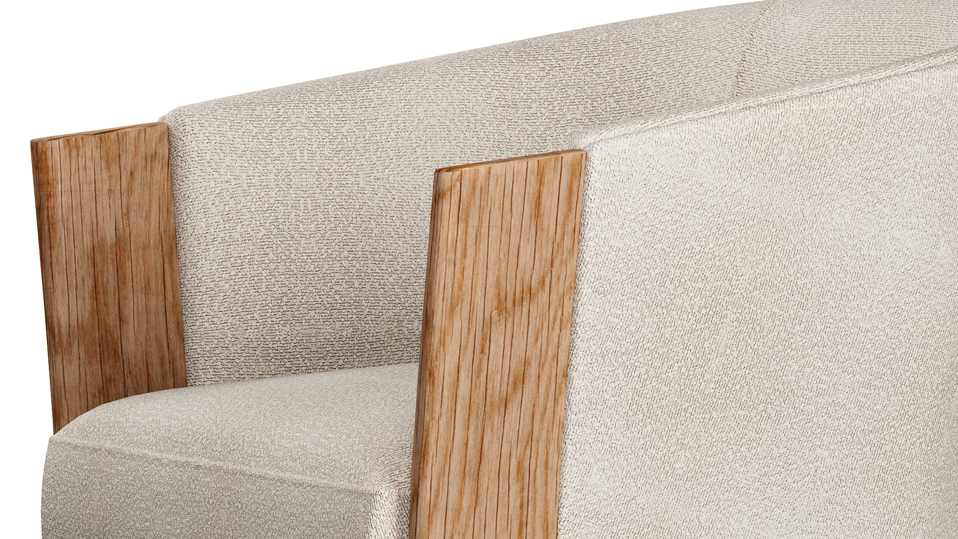 Angled close-up render of Vical Nara Chair