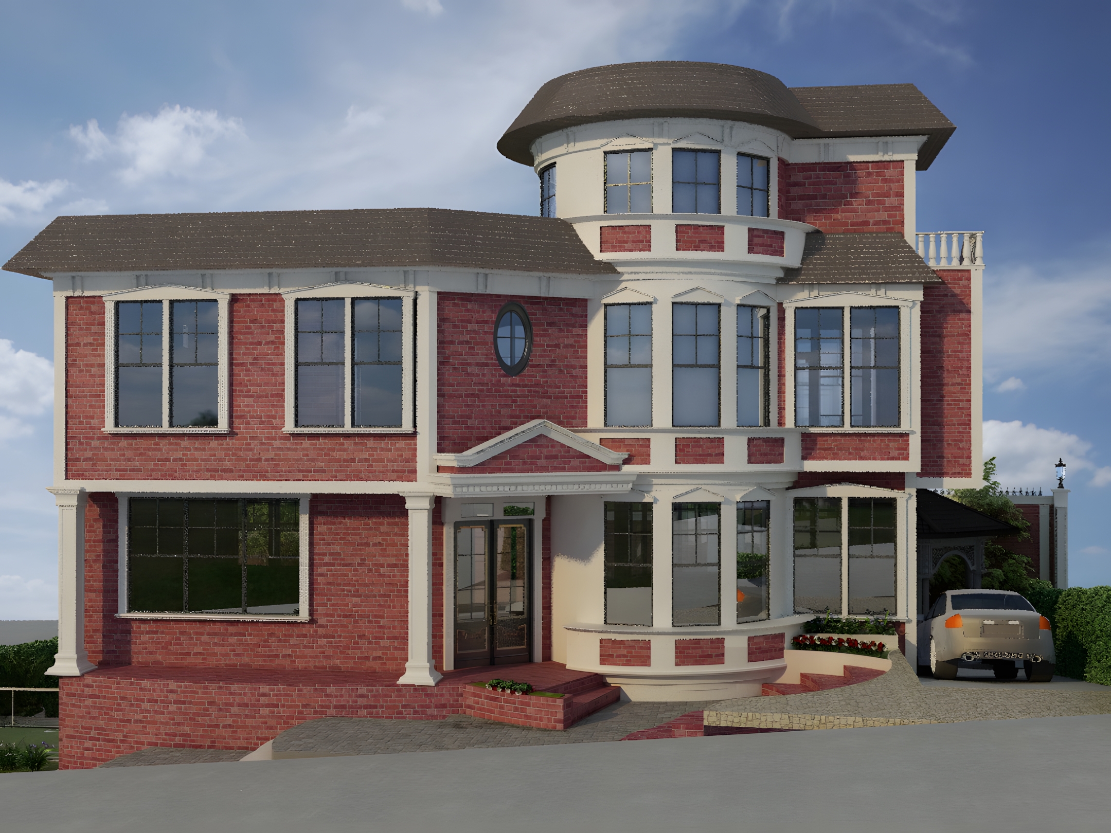 Front of Royal Brick Villa