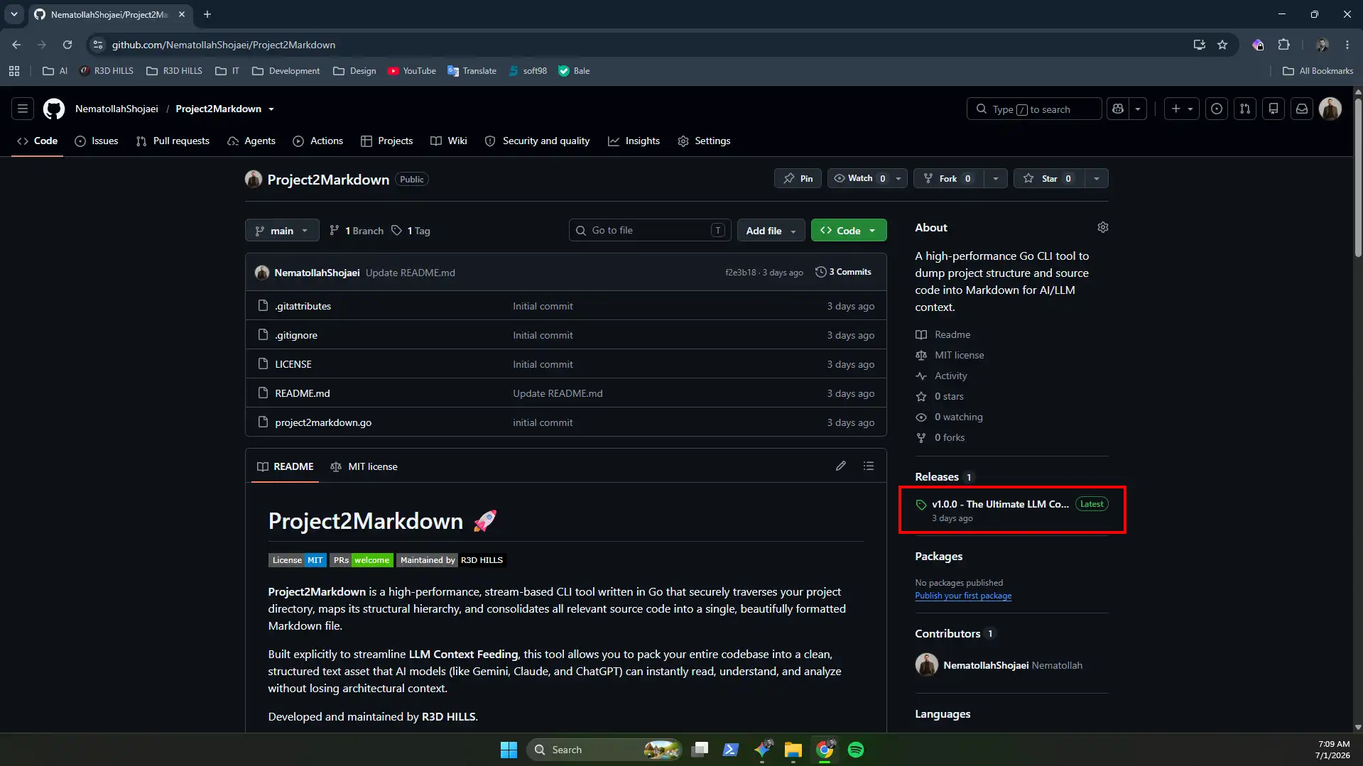Go to GitHub Releases section